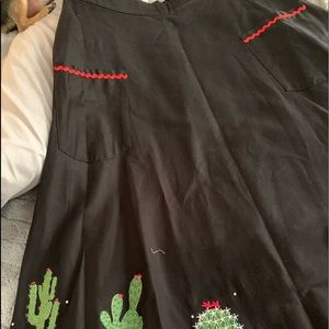 A-line cactus skirt